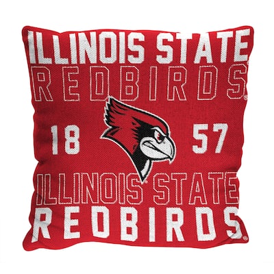 NCAA Illinois State Redbirds Stacked 20 Inch Pillow