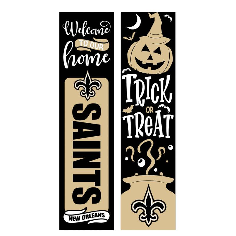 47" Double Sided Seasonal Porch Leaner, New Orleans Saints - 47" x 11.25"