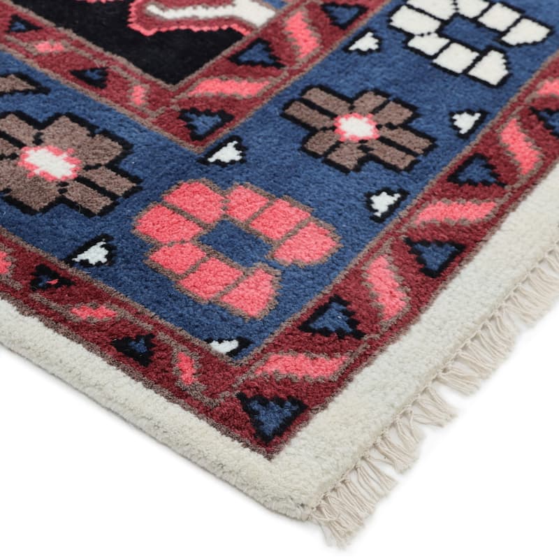Overton Handmade Boho Southwestern Area Rug