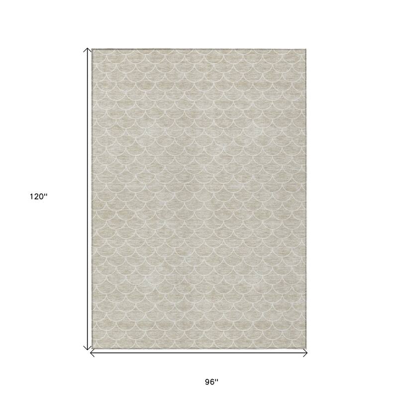 HomeRoots Geometric Transitional Rectangle Outdoor Rug
