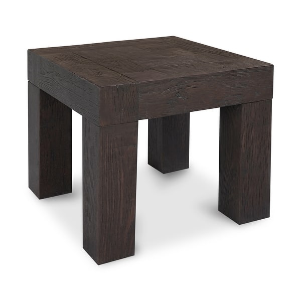 Aurelle Home Eve Rustic Wood Block Side Table Bed Bath & Beyond