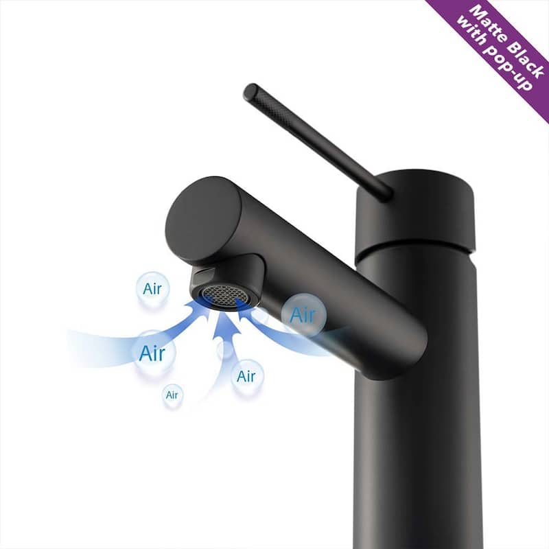 Luxury Solid Brass Single Hole Bathroom Faucet