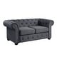 preview thumbnail 8 of 26, Corvus Aleksis Tufted Chesterfield Loveseat Sofa