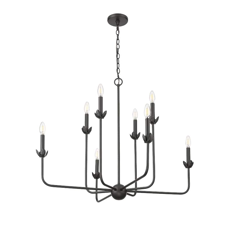 Millennium Lighting 29708 Freesia 8 Light 34" Wide Taper Candle Style