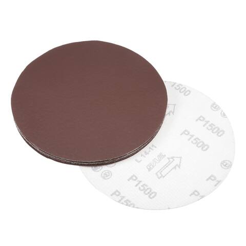 7 Inch Sanding Disc 1500 Grits Flocking Sandpaper for Sander 10 Pcs - Brown - 1500 Grits