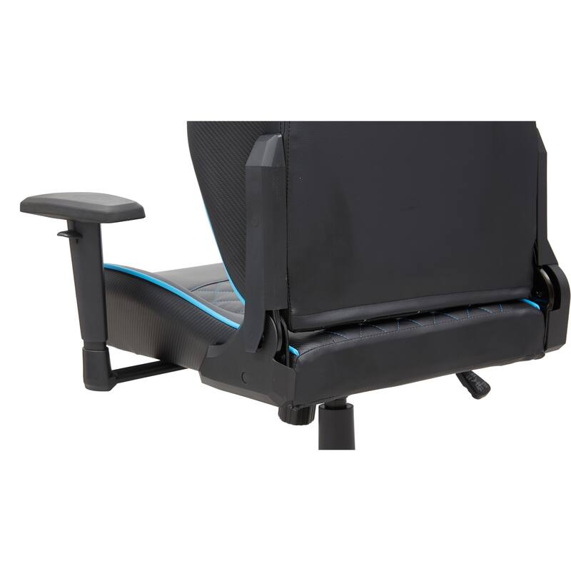Joseff Black Faux Leather Reclining Gaming Chair by Furniture of America