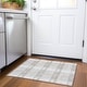 preview thumbnail 93 of 121, Premium Washable Super Soft Modern Plaid Mayfield Rug Ivory - 1'8" x 2'6"