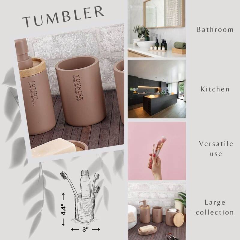 Modern Bathroom Tumbler, Minimalist Design Toothbrush Holder, Versatile Home Organizer