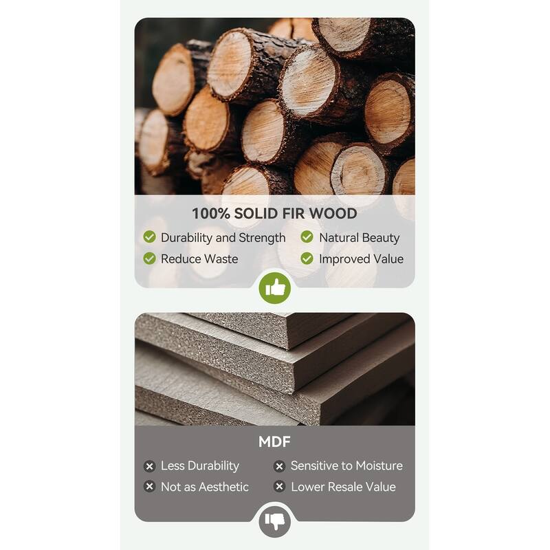 Narrow Solid Wood Console Table, 62.99-Inch Long Farmhouse Solid Wood Console Table