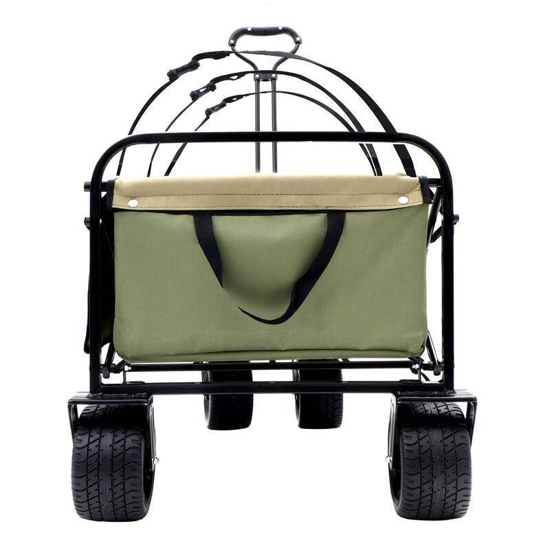 3.1 cu ft. Steel Foldable Wagon Cart