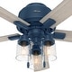 preview thumbnail 6 of 32, Hunter 52" Hartland Low Profile Ceiling Fan with LED Light and Pull Chain - Farmhouse, Rustic Transitional