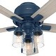 preview thumbnail 10 of 32, Hunter 52" Hartland Low Profile Ceiling Fan with LED Light and Pull Chain - Farmhouse, Rustic Transitional
