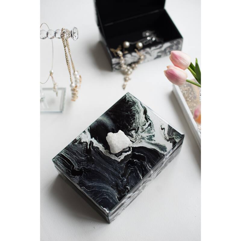 Jewelry Box, Stackable Decorative Storage Boxes With Lids