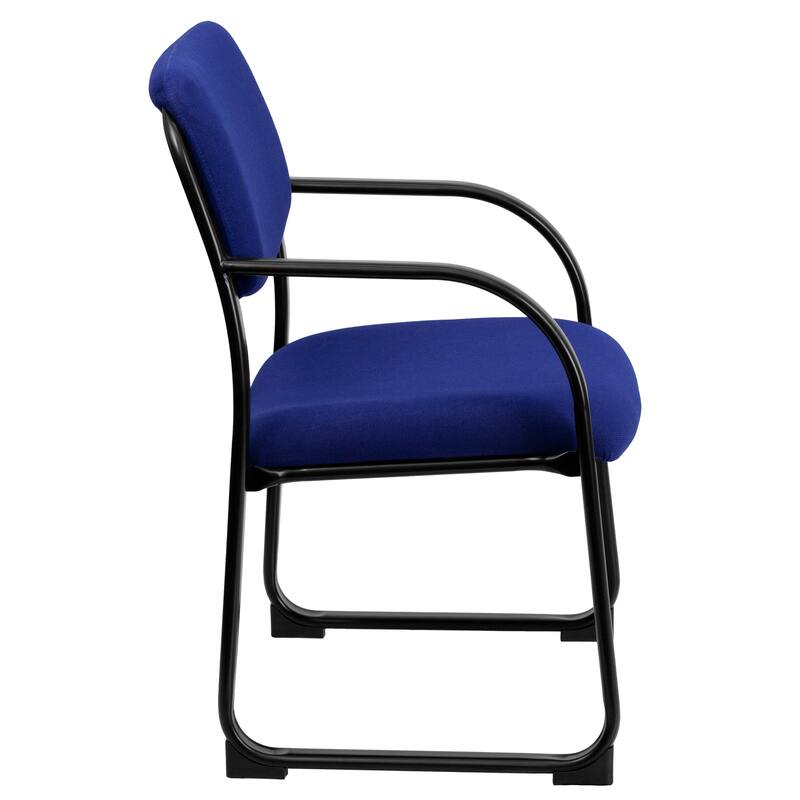 Fabric Executive Side Reception Chair with Sled Base
