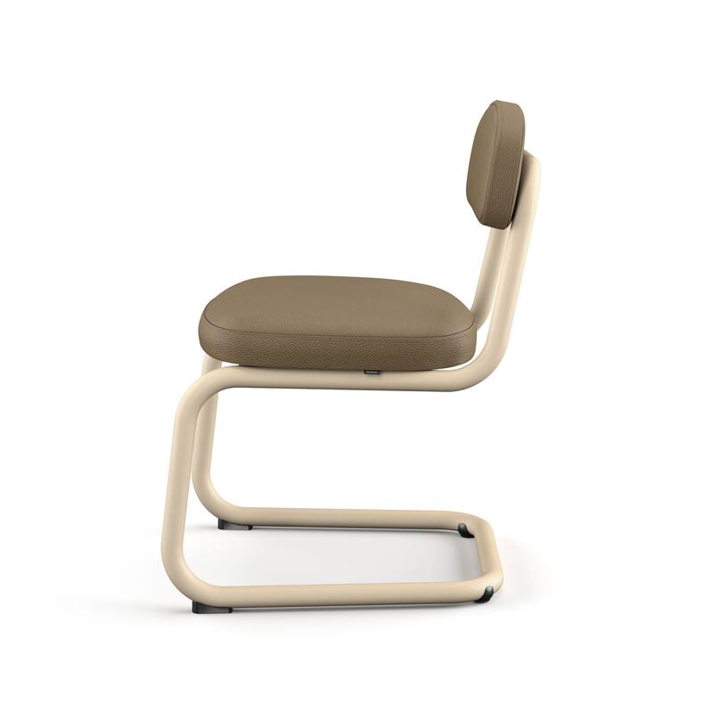 Amisco Flynn Upholstered Dining Chair with Metal Base