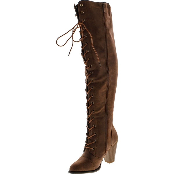 women's lace up riding boots