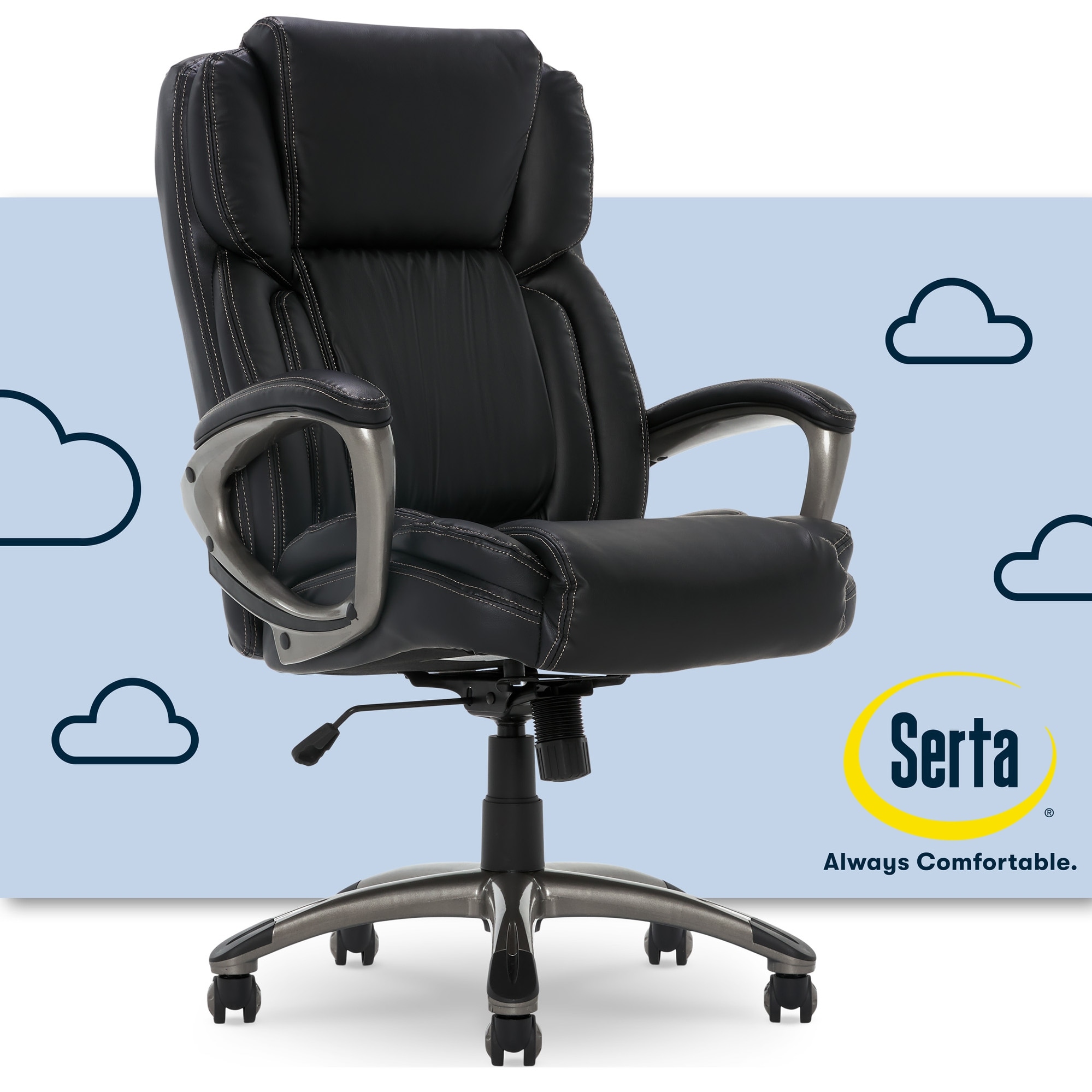 Serta heated outlet massage office chair