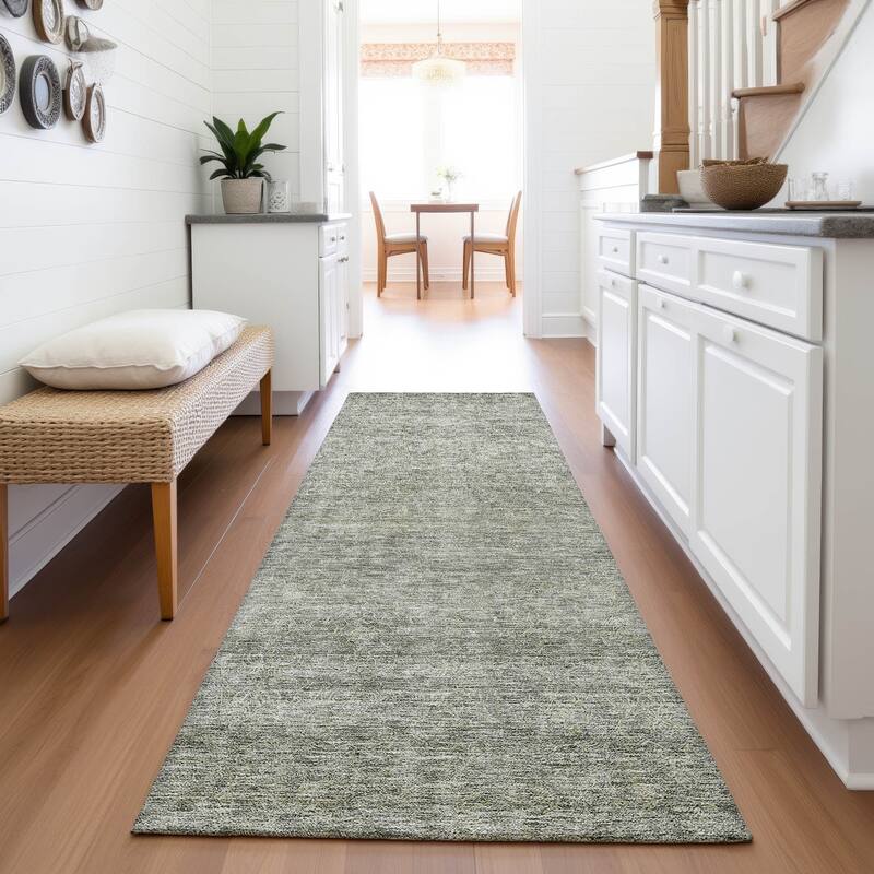 Premium Washable Super Soft Solid Ombre Mayfield Rug - Sage - 2'3" x 7'6"