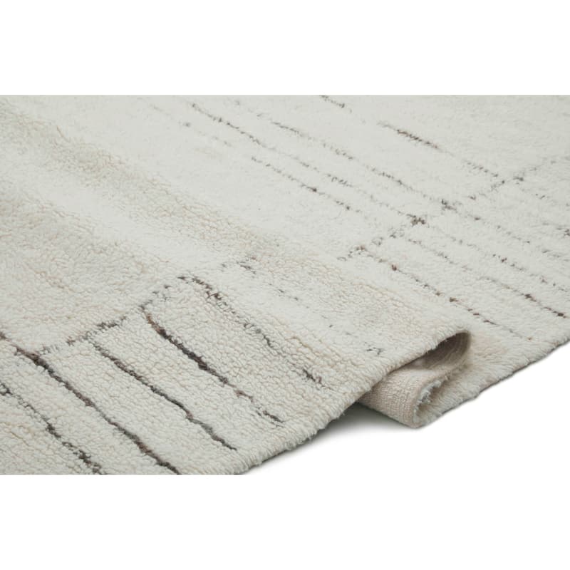 Terra by Obeetee Turin Atlas Ivory Rug