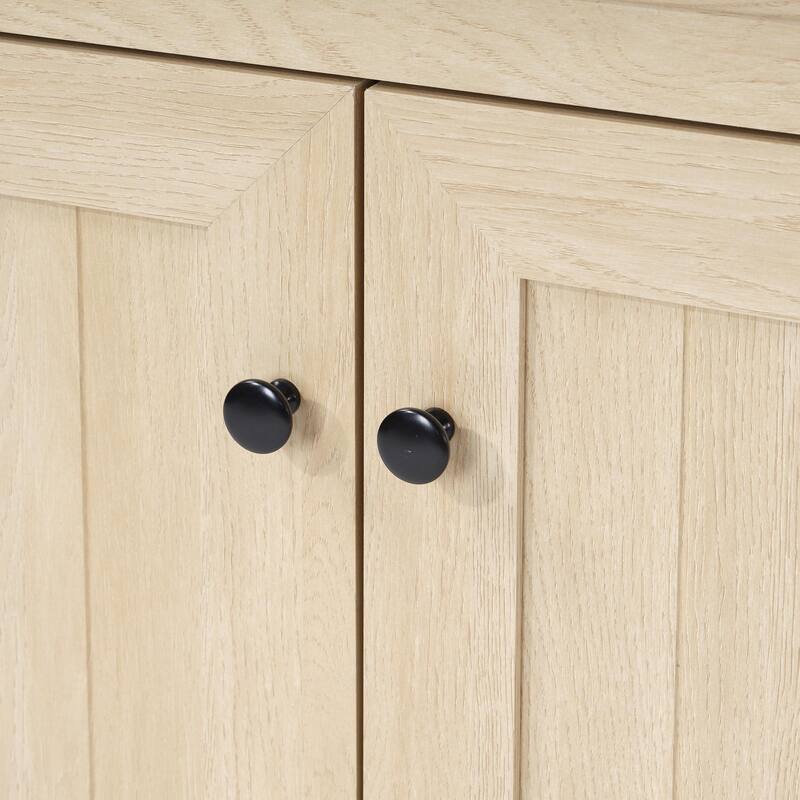 72 Inch Sideboard with Storage Cabinets, Minimalist TV Stand for Living Room, Entryway & Pantry, Dark Walnut