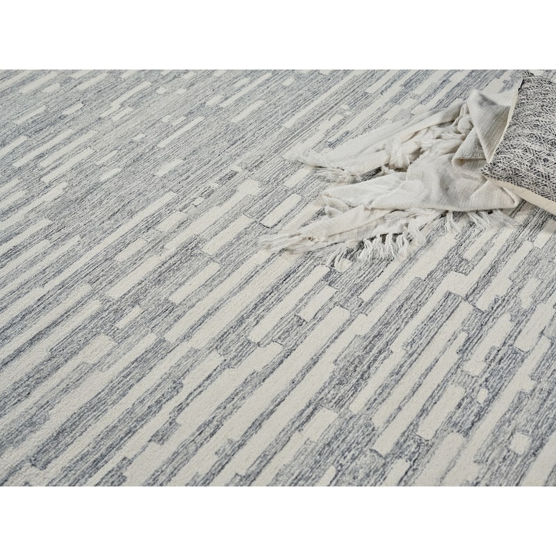 Exquisite Rugs Carmel Handmade Hand-tufted New Zealand Wool on Canvas Natural Gray/Ivory Area Rug