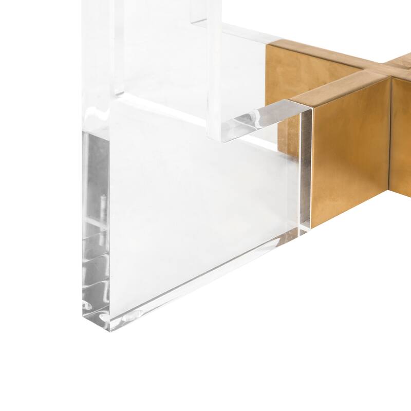 SAFAVIEH Couture Xevera 53-inch Acrylic Dining Table - 53"W x 53"D x 30"H