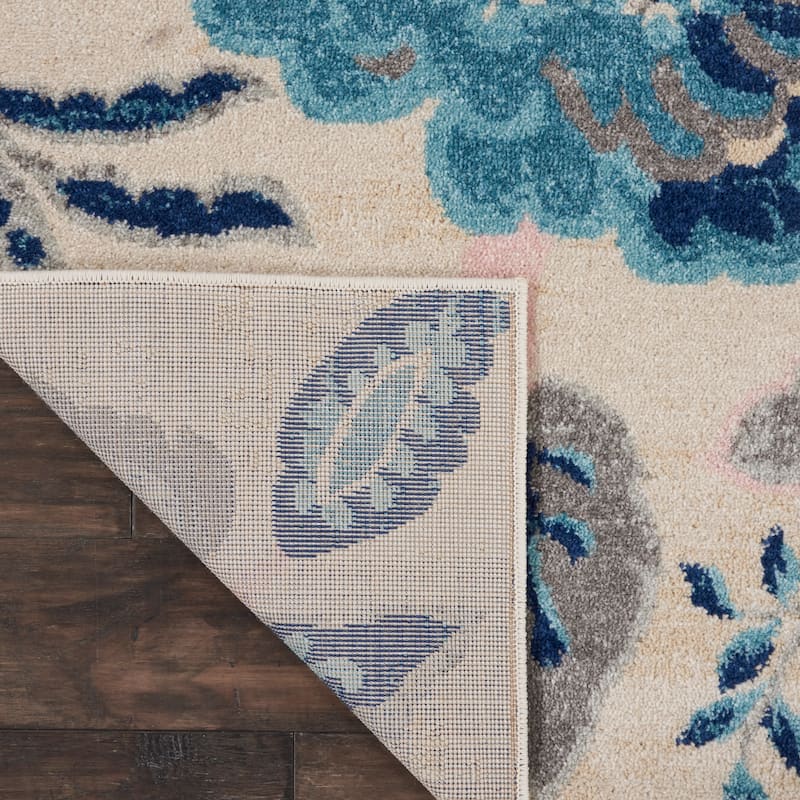 Nourison Tranquil French Country Floral Modern Area Rug