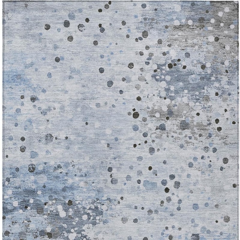 HomeRoots Abstract Transitional Rectangle Outdoor Rug