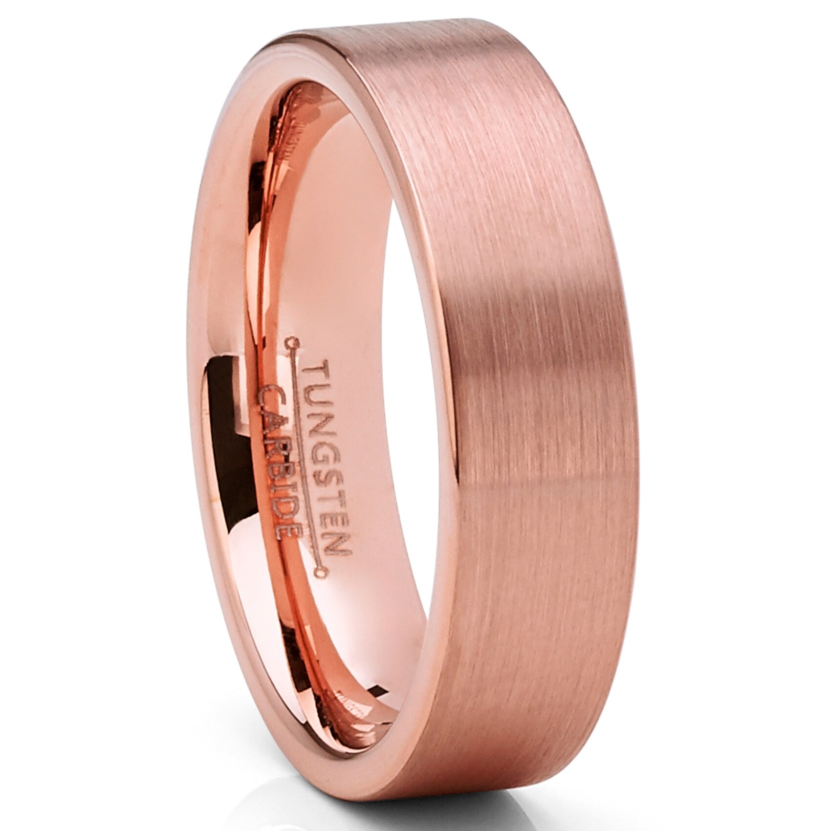 Shop Oliveti Men S Tungsten Carbide Wedding Ring Dome Brushed Blue Comfort Fit Band 8mm Overstock 23600748