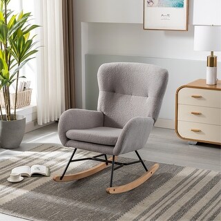 Rocking chair with Wooden Legs - Bed Bath & Beyond - 38208554