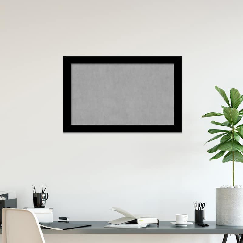 Amanti Art Basic Black Framed Magnetic Board