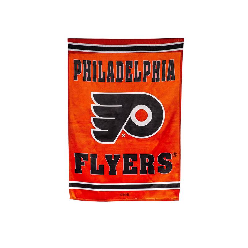 Embossed Suede Flag, House Size, Philadelphia Flyers