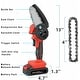 preview thumbnail 2 of 2, 21V Handheld Cordless Electric Mini Chainsaw with 2 Battery