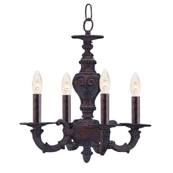 slide 1 of 1, Paris Market 4 Light Bronze Mini Chandelier - 13.5'' W x 14'' H 13.5'' W x 14'' H