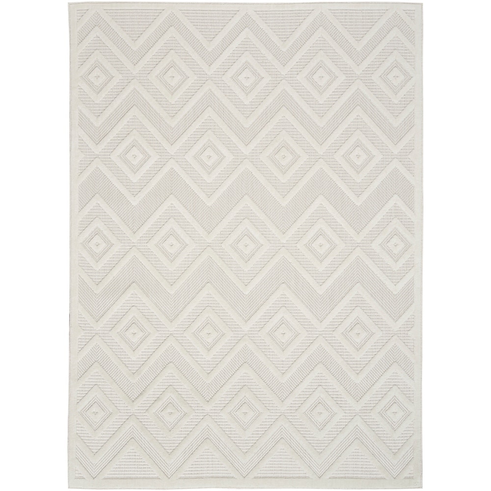 Nourison Versatile Indoor/Outdoor Geometric Flatweave Area Rug