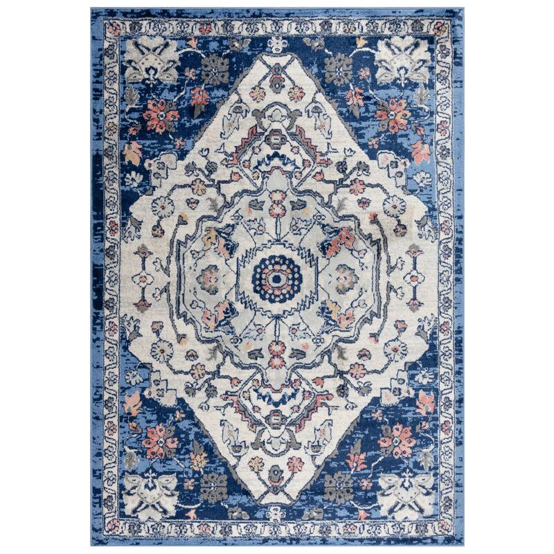 Alora Decor Tapestry Collection Rug - 8' x 9'6" - Blue