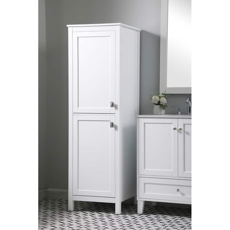 Indigo Home 20 Inch Bathroom Linen Storage Freestanding Cabinet - 20 x 22