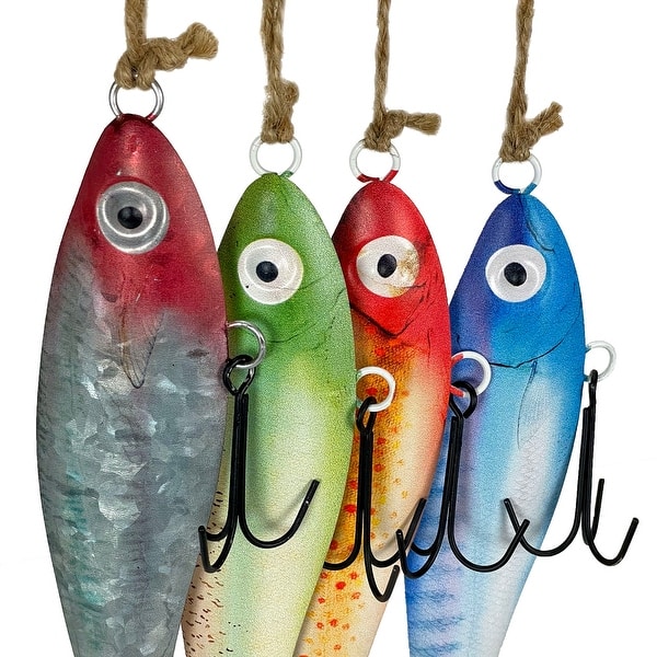 Vintage Fishing Lure Wall Hangings Set Of 4, Multicolor Nautical Art - Bed  Bath & Beyond - 42094307