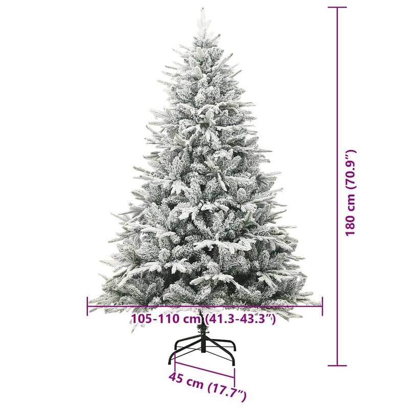 vidaXL Artificial Christmas Tree Green PVC