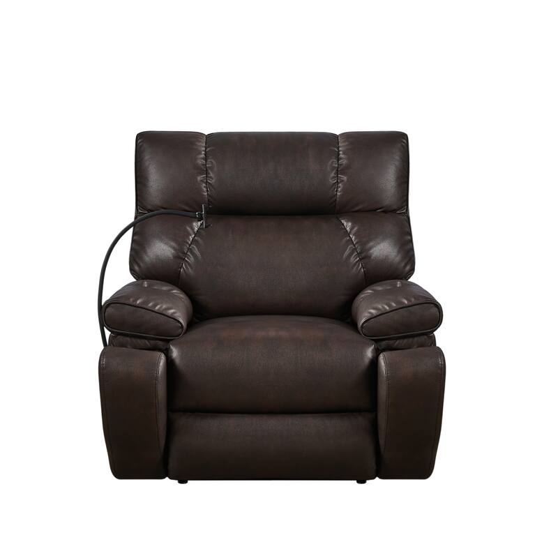 Christopher Knight Home - Power Lift Recliner Chair with Dual Motors, Massage, Heat, Cup Holders & Adjustable Phone Holder