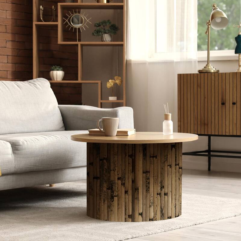 Art3d 48 x 96 in Natural Bamboo Wall Panel for Wall Decor for Living Room,Bedroom,Office - 96 X 48