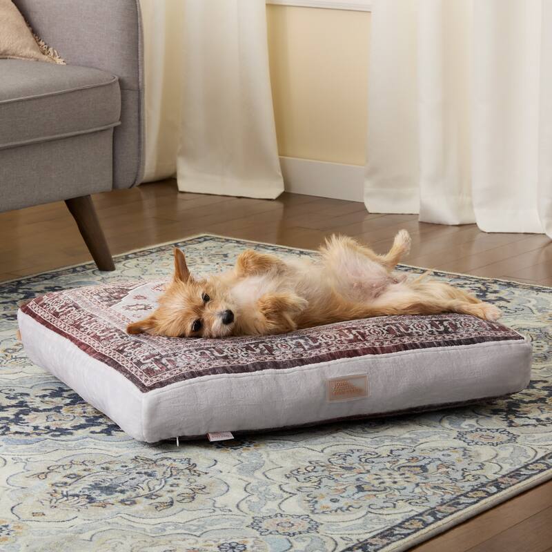 TOWN & COUNTRY EVERYDAY CuddleTown Medallion Pillow Crate Mat Pet Bed