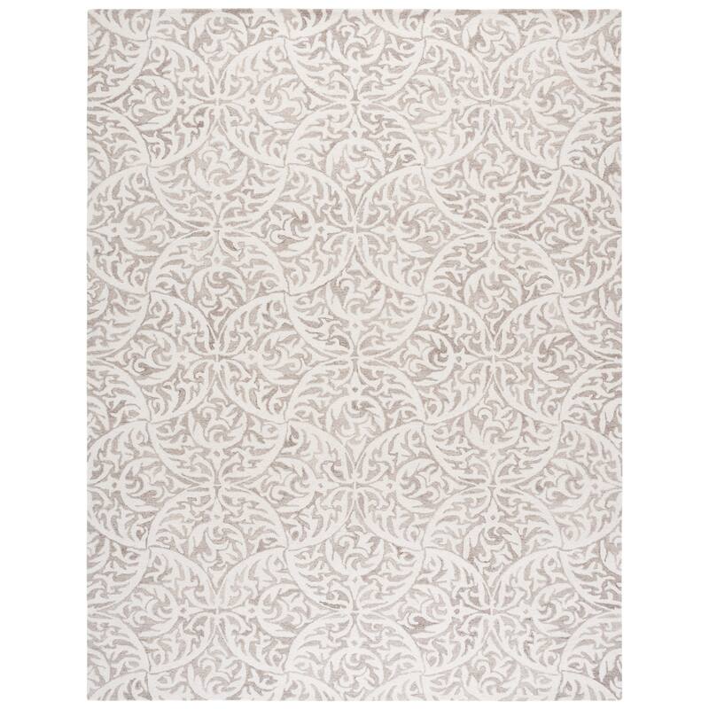 SAFAVIEH Handmade Pine Tjamdine Contemporary Wool Rug - 8' x 10' - Beige/Ivory