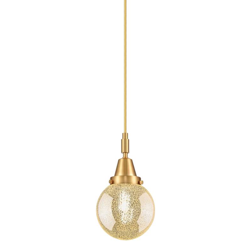 Innovations Lighting 447-1P-11-6 Beacon Pendant Beacon 6" Wide Mini - Satin Gold / Mercury