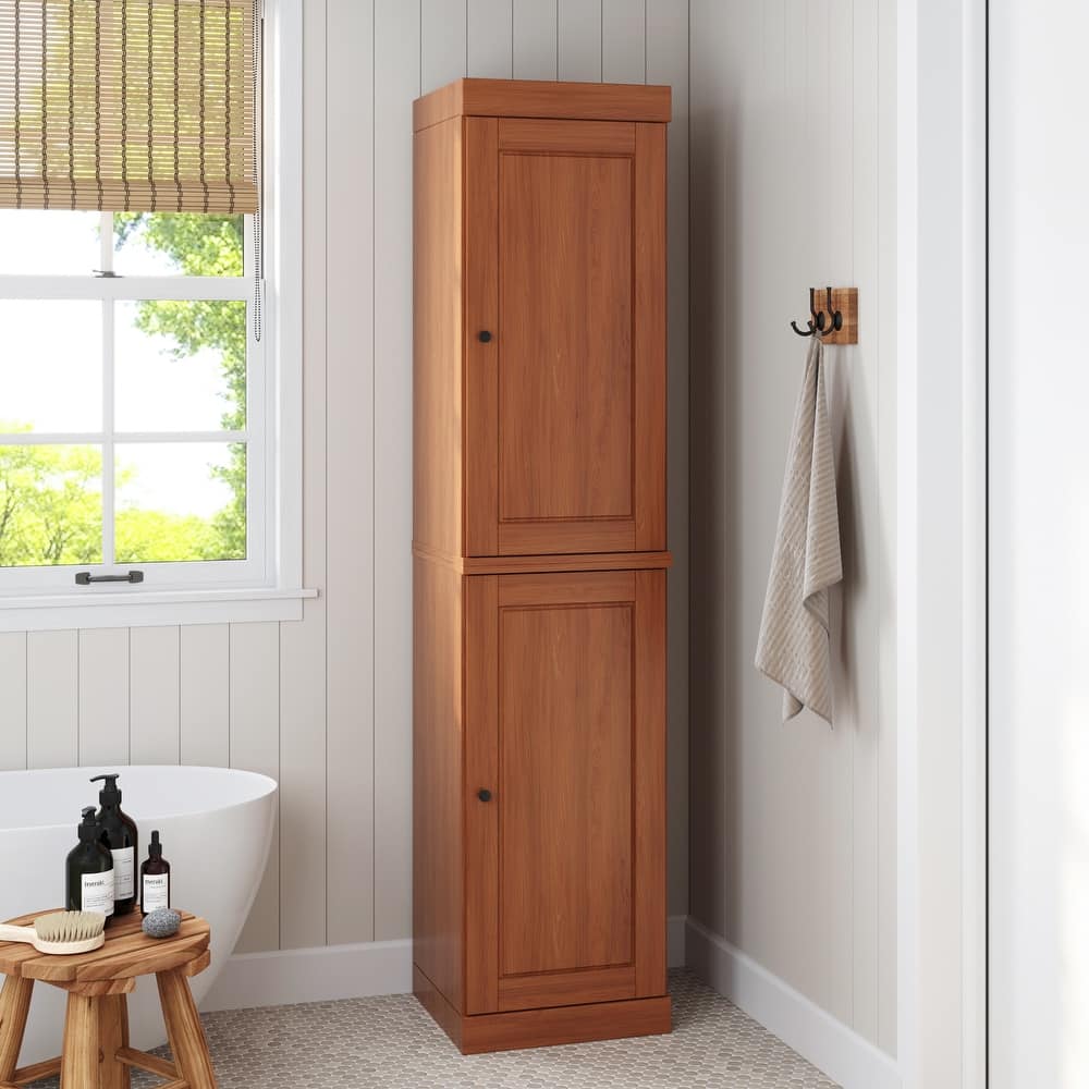 100% Solid Wood 16.5" Bathroom Cabinet with Optional Doors by Palace Imports