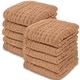 preview thumbnail 82 of 134, Baby Washcloths Muslin Cotton, Large 10"x10" by Comfy Cubs Pack of 10 - Caramel
