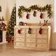 preview thumbnail 6 of 16, Pine Wood Baby Changing Table with 12 Large Drawers Natural Finish Convertible Nursery Dresser Chest - 59.9"x40.2"