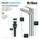 preview thumbnail 90 of 97, KRAUS Indy Single Handle Vessel Bathroom Faucet with Pop Up Drain