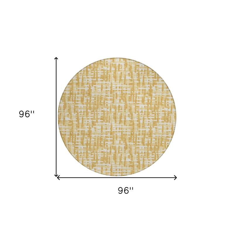 HomeRoots Abstract Transitional Rectangle Outdoor Rug