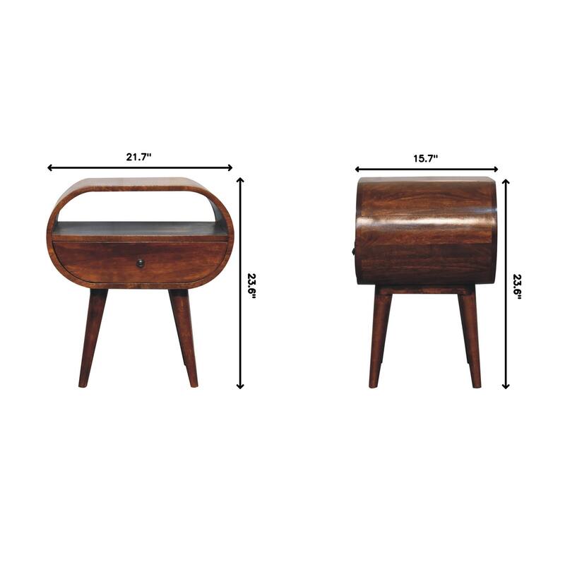 Large Circular Bedside